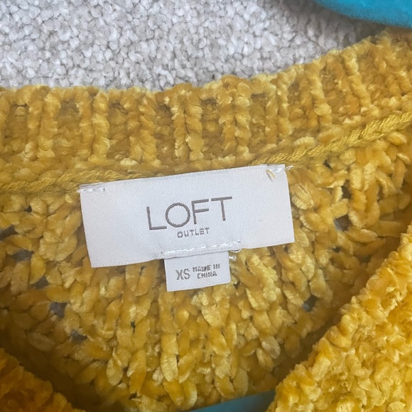 Mustard Yellow Knit Sweater - Loft Outlet - Picture 3 of 3